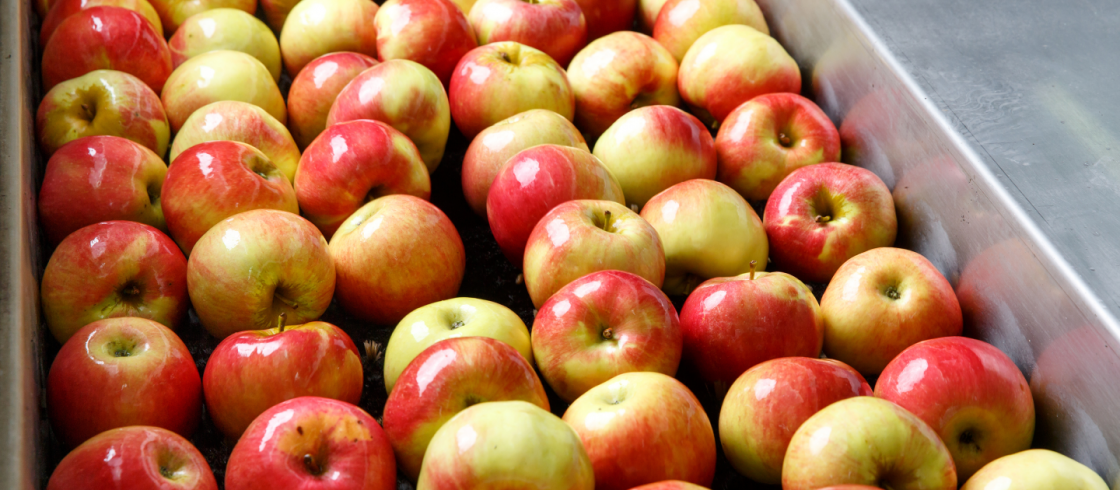 Close up image of apples